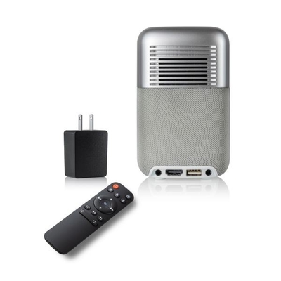 مسرح منزلي DLP Mini Pico Projector يعمل بالبطارية مع مكبر صوت فاخر