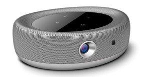 جهاز عرض LED بدقة 1920 × 1080 بكسل بتقنية WiFi ، جهاز عرض DLP قصير المدى للغاية ، 350 لومن