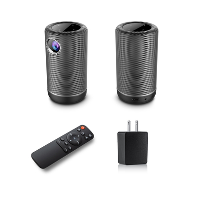جهاز عرض فيديو LED صغير بنظام تشغيل أندرويد 8.1 ، DLP Wifi Bluetooth Mini Projector 150 لومن