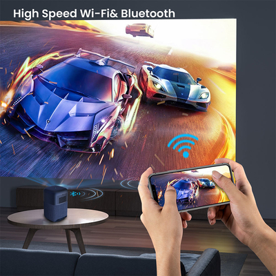مسرح منزلي DLP Mini Pico Projector يعمل بالبطارية مع مكبر صوت فاخر