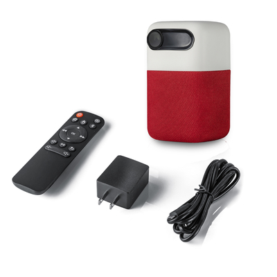 Android 9.0 Mini Pico Projector 100 ANSI Lumens برتقالي وردي رمادي أحمر أزرق اللون