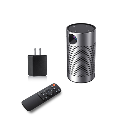 854 * 480 Mini Wifi Smart Pico Projector Metalic HD DLP Projector 4400maH Battery